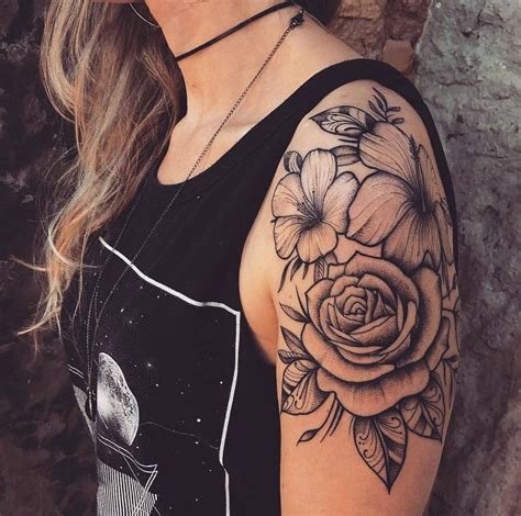 shoulder tattoos for women|shoulder sleeve tattoo female.